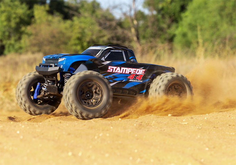 Traxxas Stampede 4X4 Brushless BL-2s RTR Monster Truck & FREE LIPO BATTERY AND USB-C LIPO CHARGER